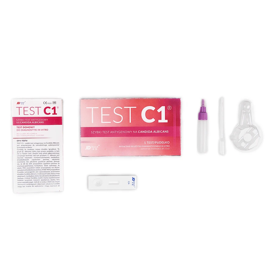 JD Biotech Test C1, snelle antigeentest voor Candida albicans, 1 stuk