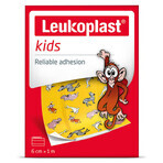 Leukoplast Kids, bandaj pentru copii, impermeabil, 6 cm x 1 m, 1 buc