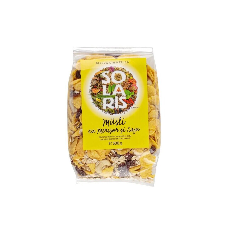 Musli mit Kirschen und Cashew, 300 g, Solaris