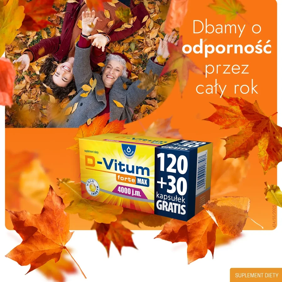 D-Vitum Forte Max 4000 IE, 120 Kapseln + 30 gratis 