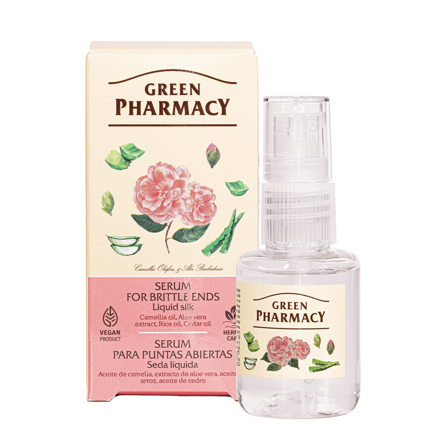 Green Pharmacy, Serum für spröde Enden, flüssige Seide, 30 ml