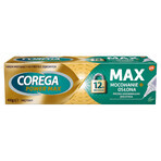 Corega Power Max Fixation + Cover, Fixiercreme für Zahnersatz, mint, 40 g