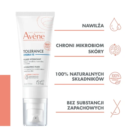 Avene Tolerance Hydra 10, feuchtigkeitsspendendes Fluid, 40 ml