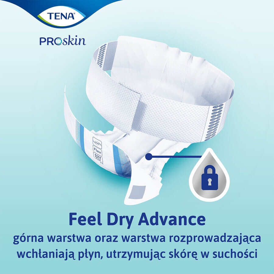 Tena Flex ProSkin, Windeln, Größe L, 83-120 cm, Super, 30 Stück