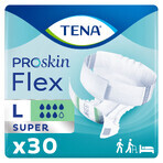 Tena Flex ProSkin, Windeln, Größe L, 83-120 cm, Super, 30 Stück