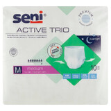 Seni Active Trio, flexibler, absorbierender Slip, Medium, 80-110 cm, 10 Stück