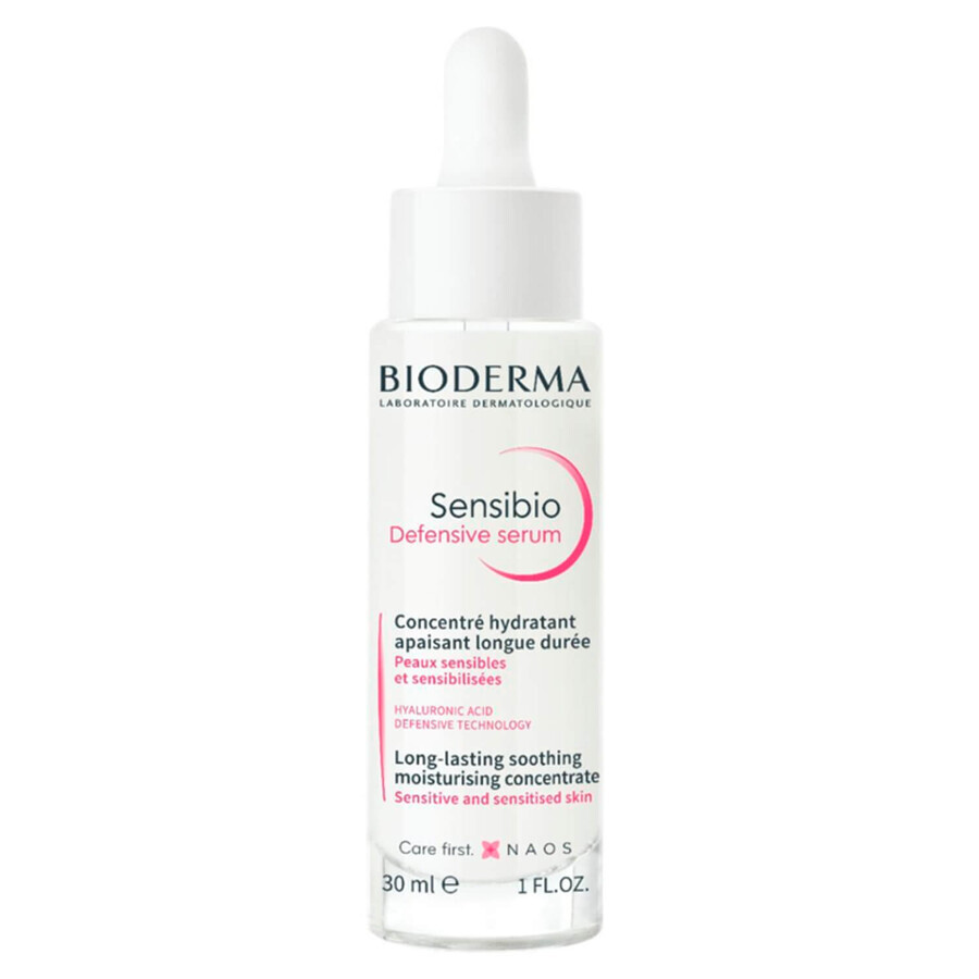 Bioderma Sensibio Defensive, beruhigendes Feuchtigkeitsserum für das Gesicht, empfindliche Haut, 30 ml