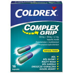 Coldrex Complex Grip 500 mg + 100 mg + 6,1 mg, 16 Kapseln