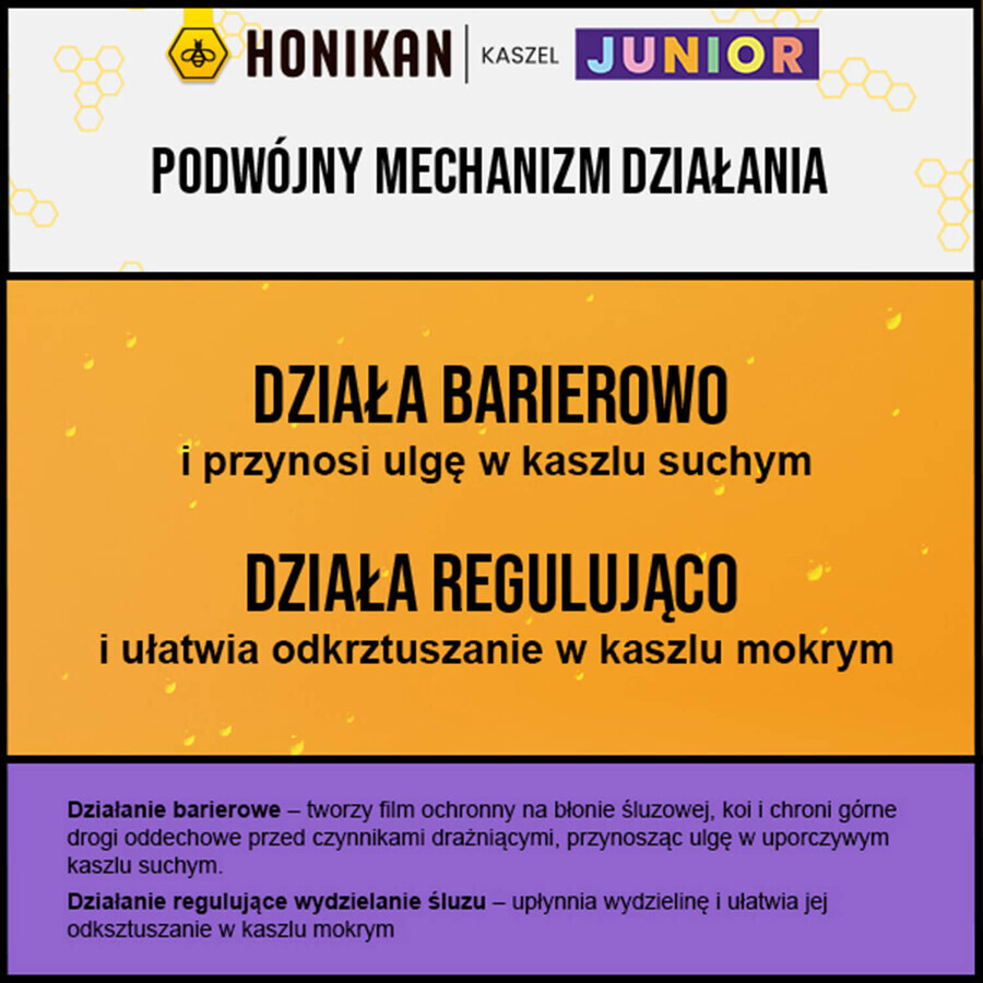 Honikan Cough Junior, syrup for children from 3 years, 230 g