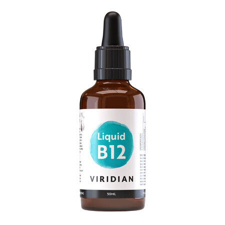 Viridian Liquid B12, Vitamin B12 100 µg, Tropfen, 50 ml