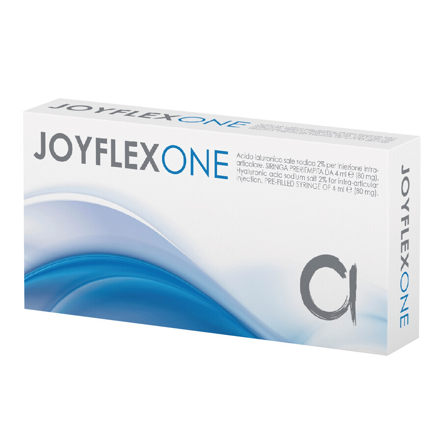 Joyflex One 2%, soluzione sterile di sodio ialuronato, siringa da 4 ml x 1 fiala