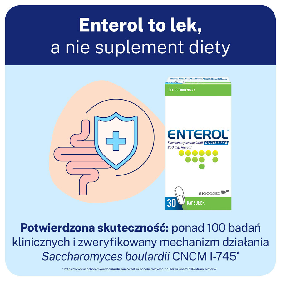 Enterol, 250 mg, 30 Kapseln