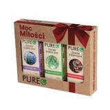 Set Pureo Power of Love, uleiuri esențiale naturale, eucalipt, lavandă, parfum de Crăciun, 3 x 10 ml