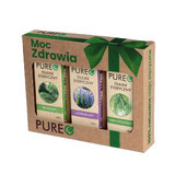 Set Pureo Health Power, uleiuri esențiale naturale, paleo, lavanda, eucalipt, 3 x 10 ml