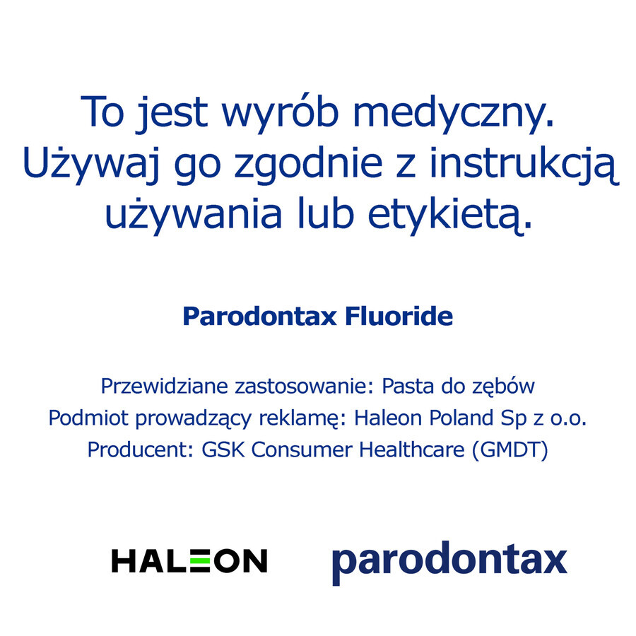 Parodontax Fluoride toothpaste, 75 ml