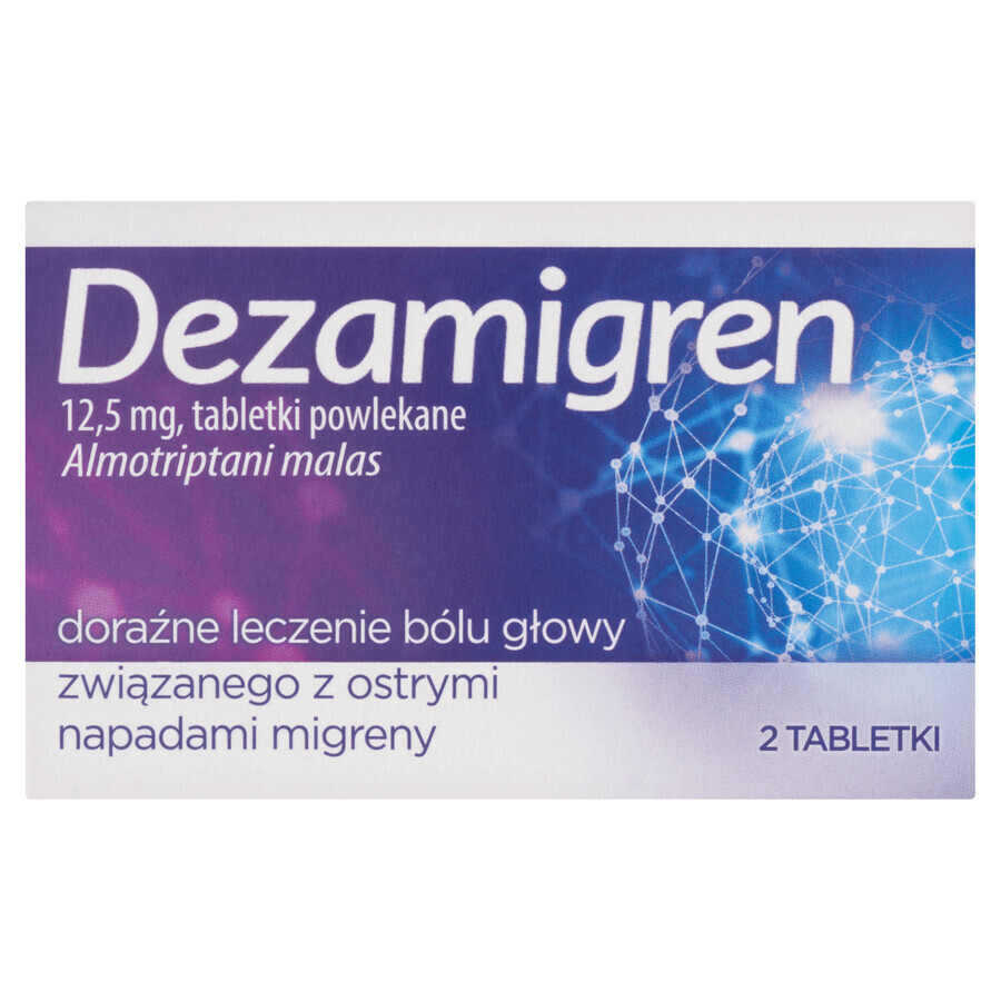 Dezamigren 12,5 mg, 2 Filmtabletten