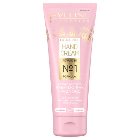 Eveline Cosmetics Crème extra riche pour les mains et les ongles, 75 ml