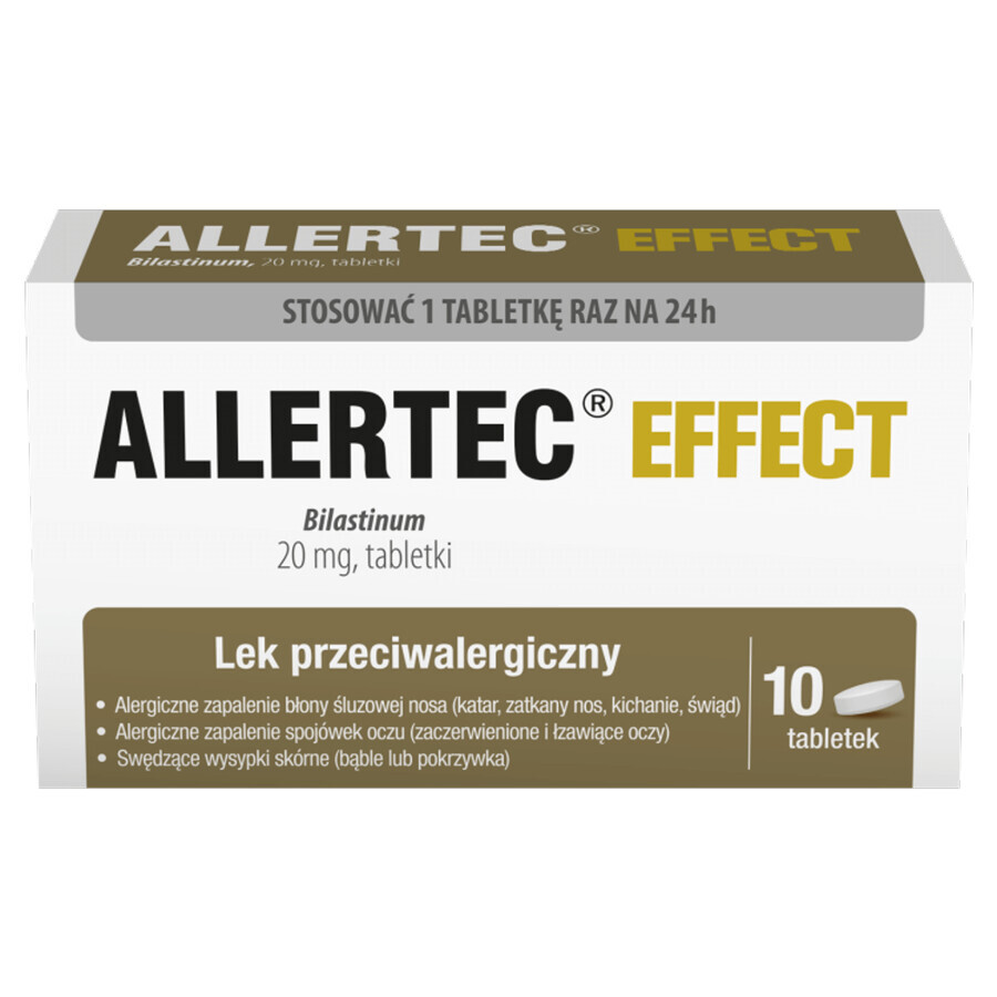 Allertec Effect 20 mg, 10 tablets