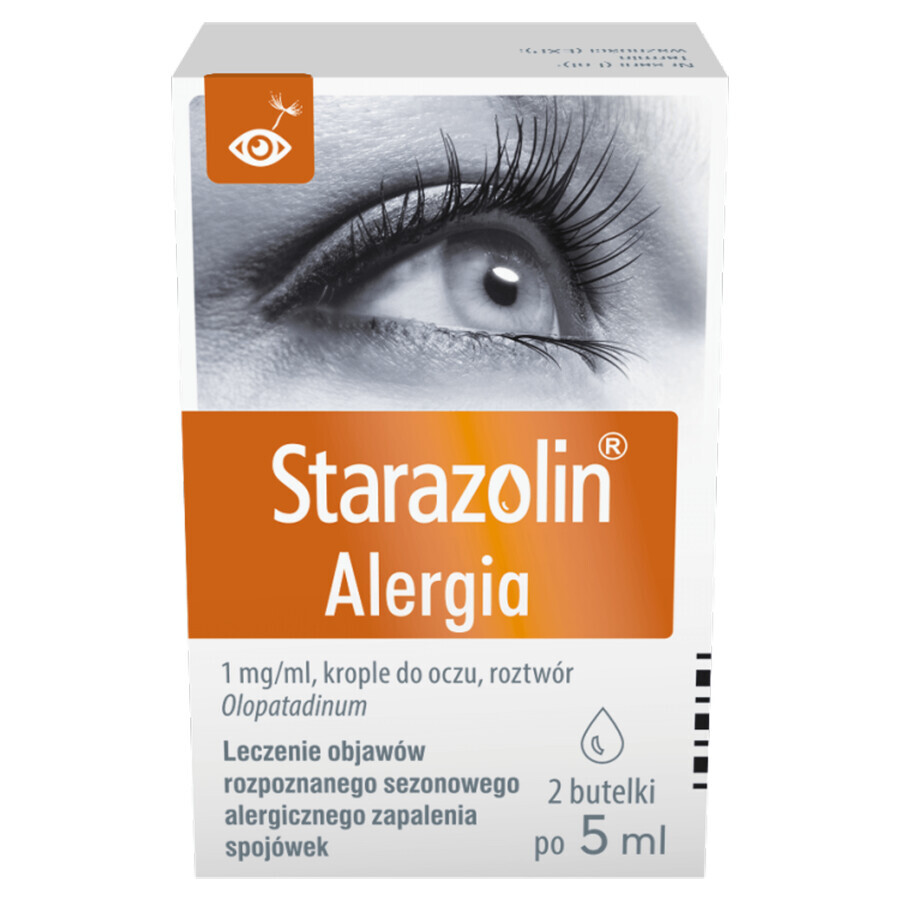 Starazolin Allergy 1 mg/ml, eye drops, 2 x 5 ml