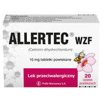 Allertec WZF 10 mg, 20 film-coated tablets