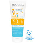 Bioderma Photoderm Pediatrics, lapte protector pentru copii, SPF 50+, de la 1 an, 200 ml.