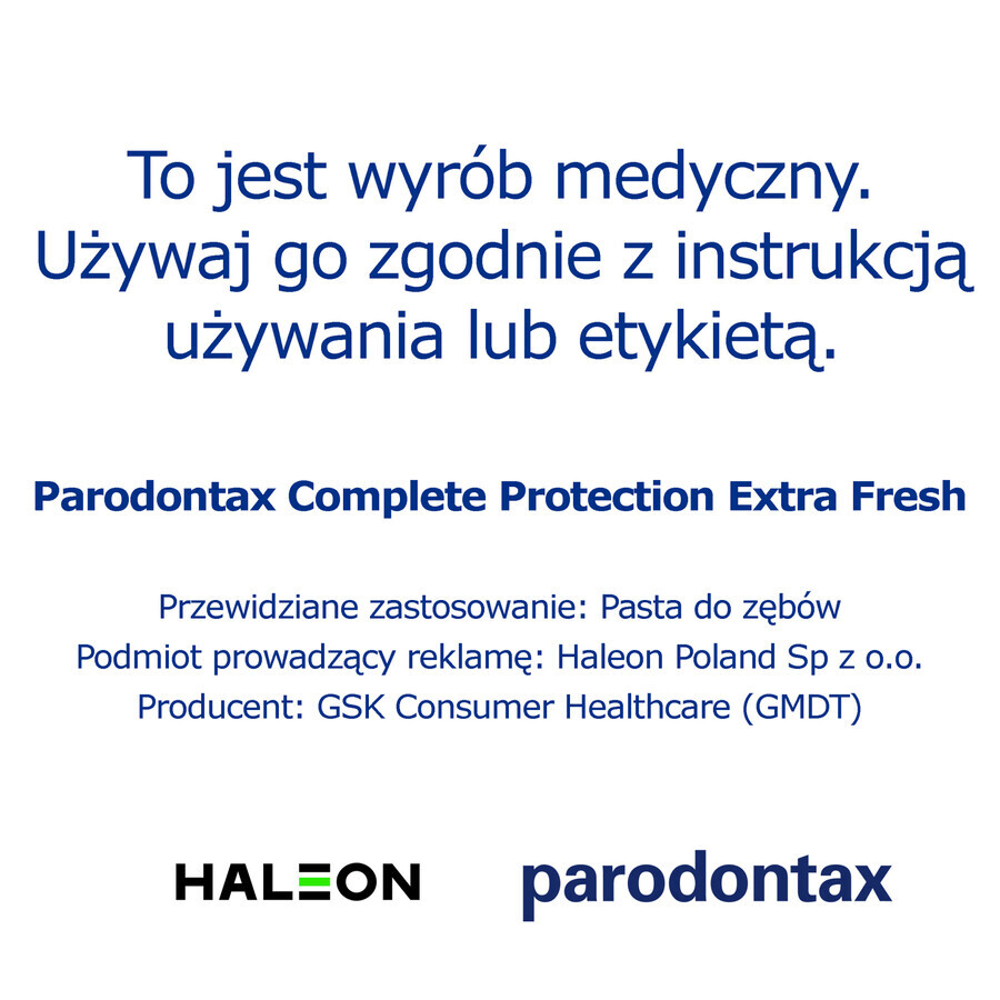 Parodontax Complete Protection Extra Fresh Zahnpasta, 75 ml