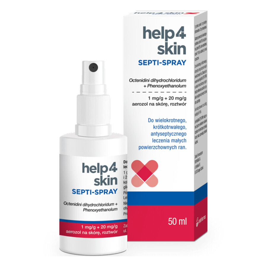 Help4Skin Septi-Spray 1 mg + 20 mg/g, Hautspray, 50 ml