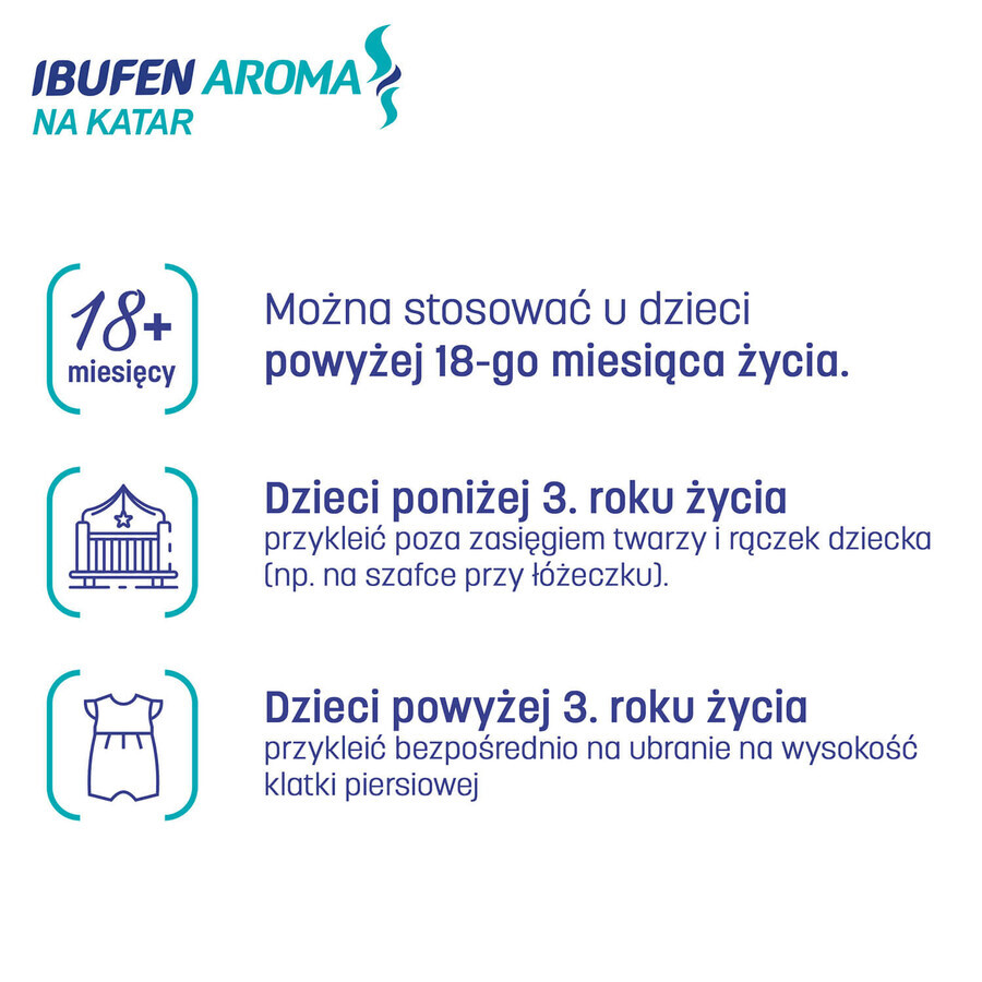 Ibufen Aroma Na Katar, Aromapflaster, nach dem 18. Lebensmonat, 5 Stück