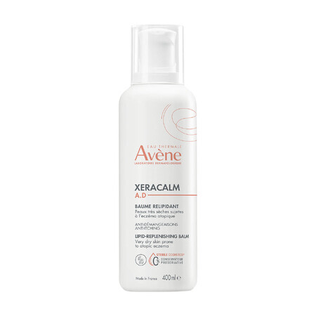 Avene XeraCalm A.D, rückfettende Lotion für Gesicht und Körper, sehr trockene, atopische und juckende Haut, 400 ml