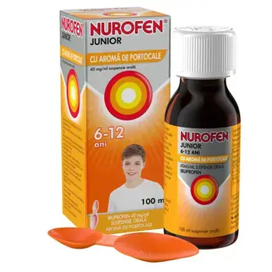 Nurofen Junior mit Orangengeschmack, 6-12 Jahre, 100 ml, Reckitt Benckiser Healthcare