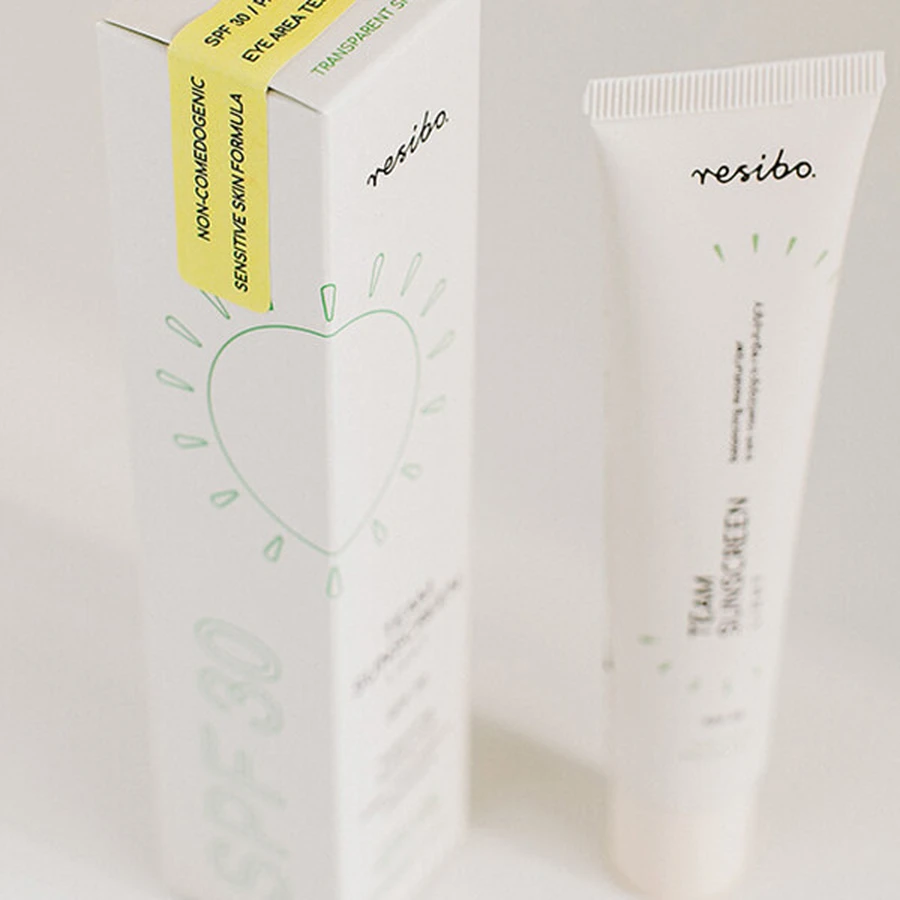 Resibo Team Sunscreen, crème hydratante et régulatrice, SPF 30, légère, 40 ml 
