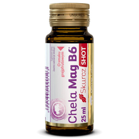 Olimp Chela-Mag B6 Skurcz Shot, Grapefruit-Geschmack, 25 ml