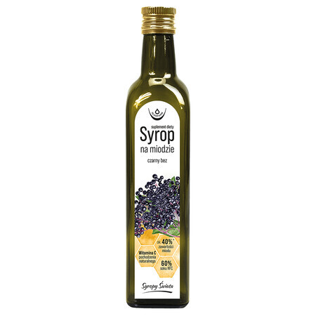 Oleofarm Siropuri din lume Black Elderberry, sirop de miere, 250 ml