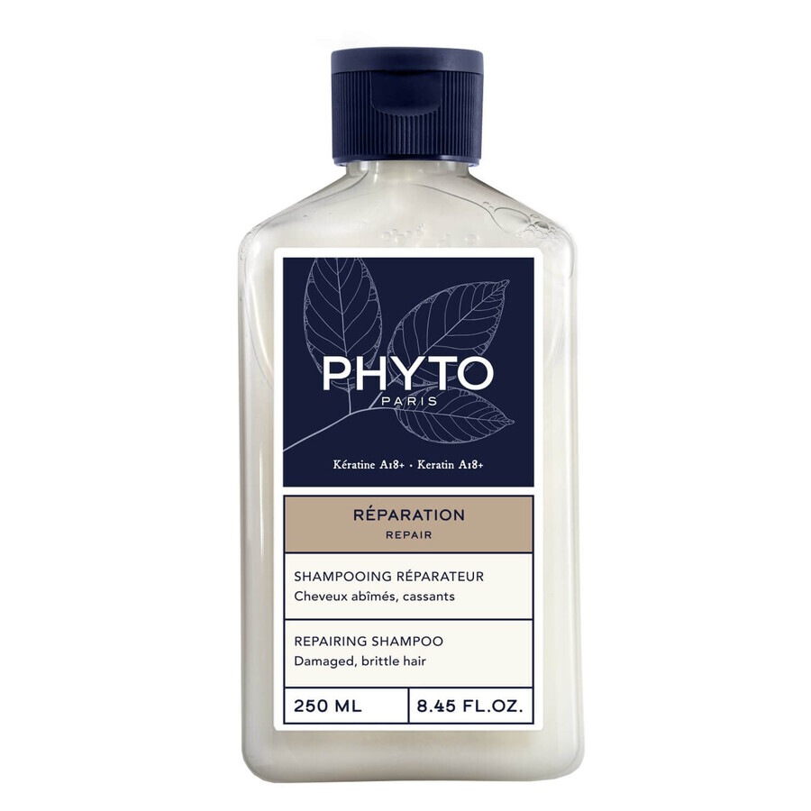 Phyto Repair, champú reparador para cabellos dañados y quebradizos, 250 ml