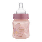 Canpol Babies EasyStart, anti-colic, wide-mouth bottle, Gold, pink, 35/239, from birth, 120 ml