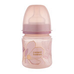 Canpol Babies EasyStart, anti-colic, wide-mouth bottle, Gold, pink, 35/239, from birth, 120 ml