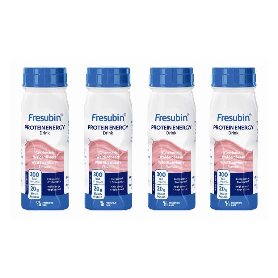 Fresubin Protein Energy met aardbeiensmaak, 4 x 200 ml, Fresenius Kabi