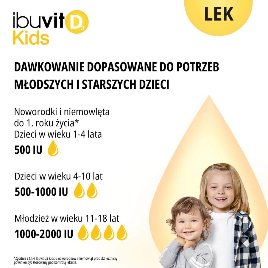 Ibutiv D3 Kids 15000 UI/ml, gocce orali, soluzione, 10 ml