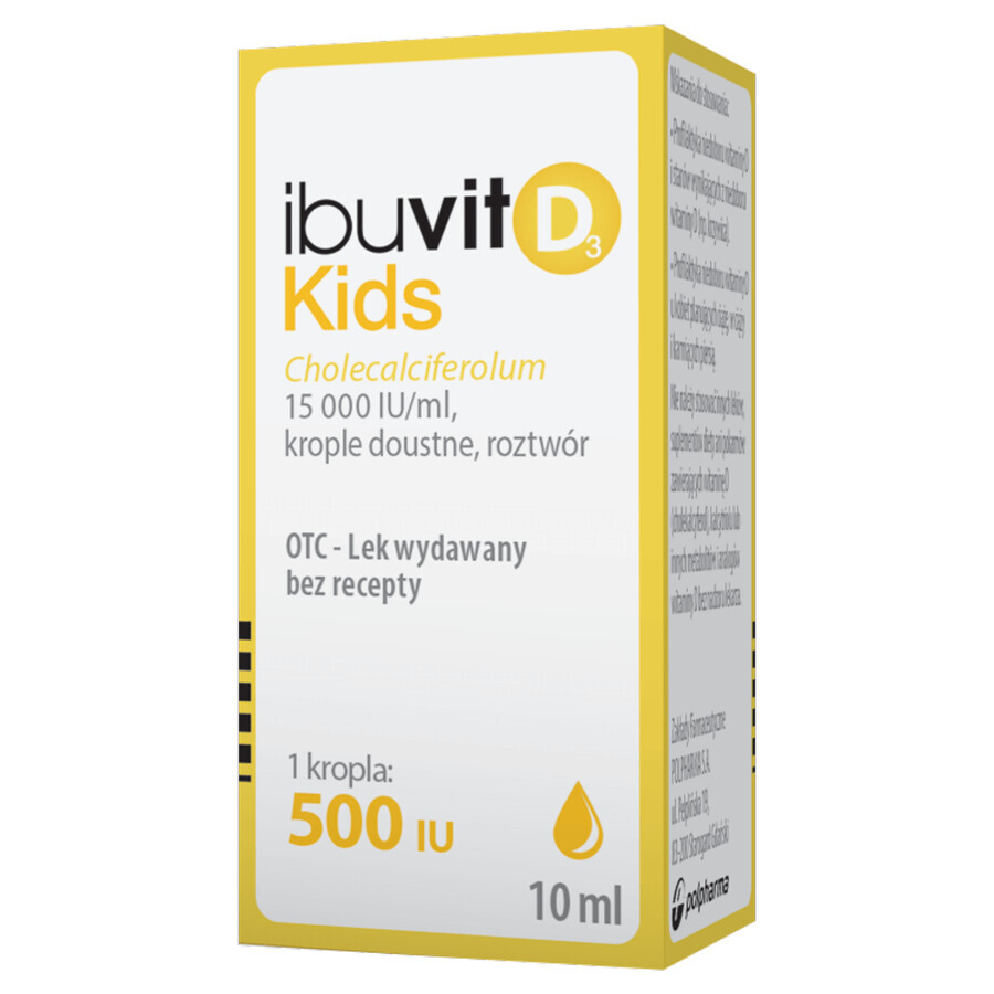 Ibutiv D3 Kids 15000 UI/ml, gocce orali, soluzione, 10 ml