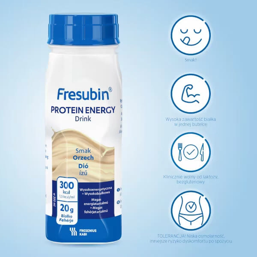 Fresubin Protein Energy met notensmaak, 4 x 200 ml, Fresenius Kabi