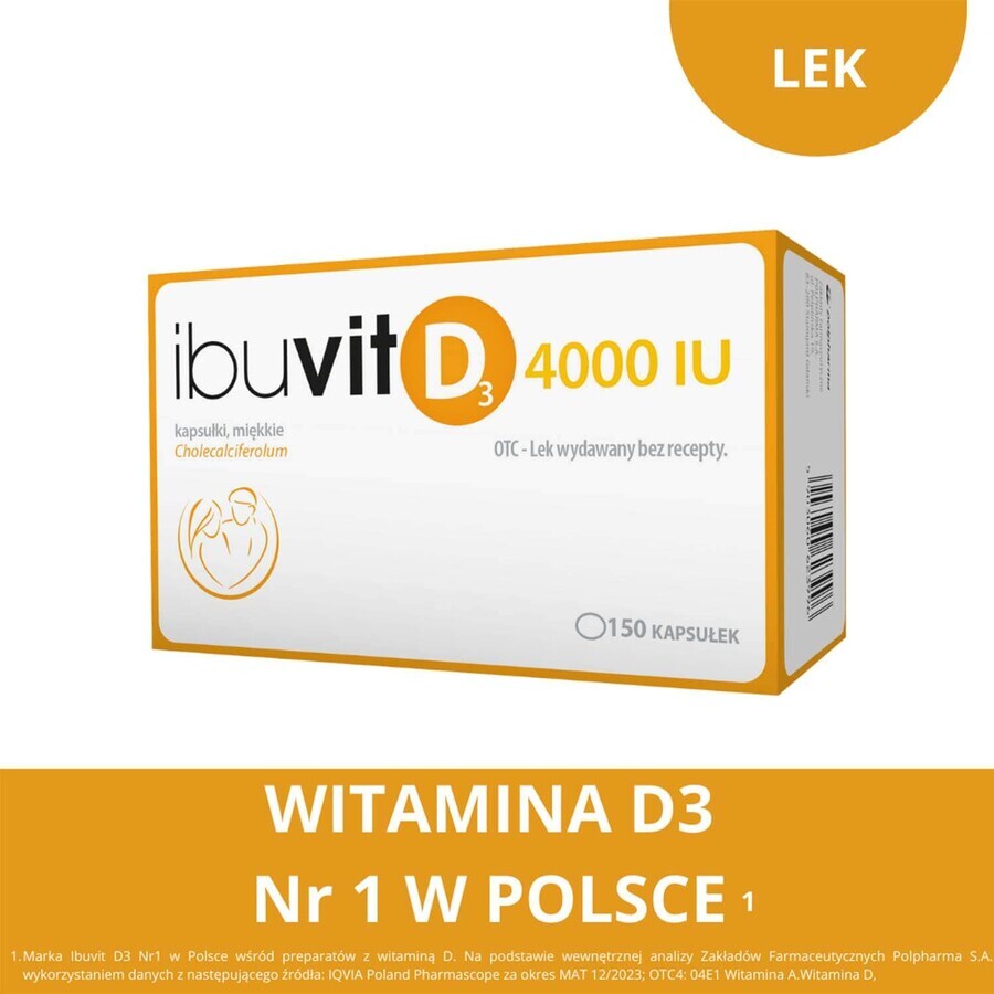 Ibuvit D3 4000 IU, 150 capsules