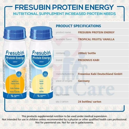Fresubin Protein Energy, 4 x 200 ml, frutas tropicales
