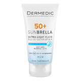 Dermedic Sunbrella, ultraleichte Schutzcreme für das Gesicht, trockene und normale Haut, SPF 50+, 40 ml