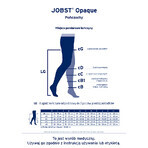 Jobst Opaque Compression Stockings, CCL2, Closed Toe, Size 4, Natural