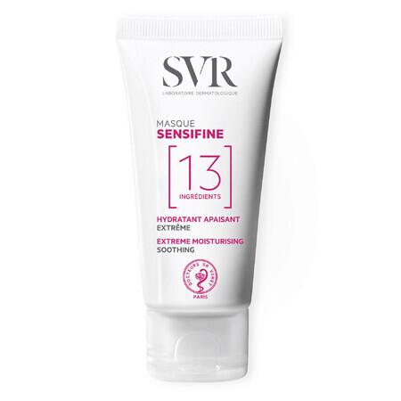 SVR Sensifine Masque SOS, masque apaisant pour les peaux irritées, réactives et hypersensibles, 75 ml