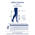 Jobst Opaque, Kompressionsstrümpfe, CCL2, offene Spitze, Größe 3, karamell