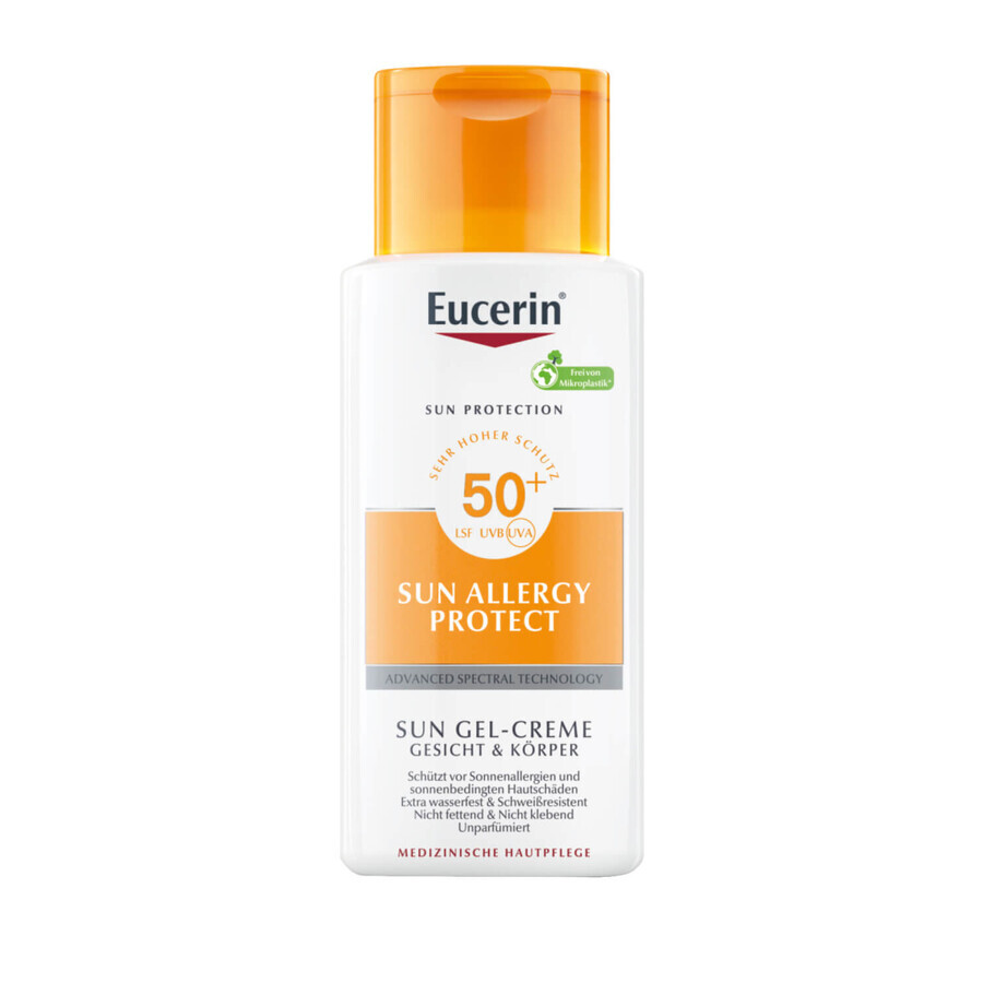 Eucerin Sun Allergy Protect, gel-crema per viso e corpo, SPF 50+, 150 ml 