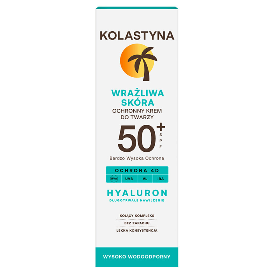 Kolastyna, protective face cream, sensitive skin, SPF 50+, 50 ml