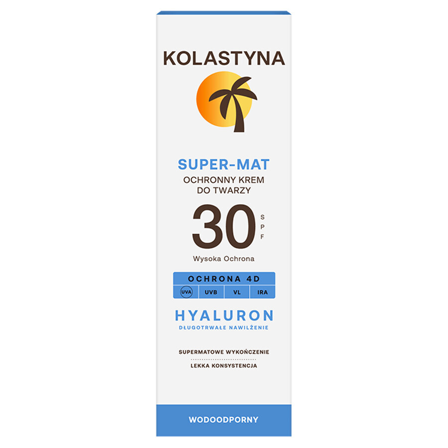 Kolastyna, crema viso protettiva super-mat, SPF 30, 50 ml