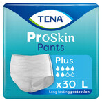 Tena Pants ProSkin, braga absorbente, talla L, 100-135 cm, Plus, 30 unidades